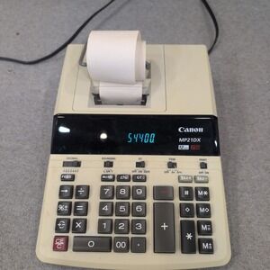 Canon MP21DX Desktop Printing Calculator 12 Digit 2 Color Print Business Office